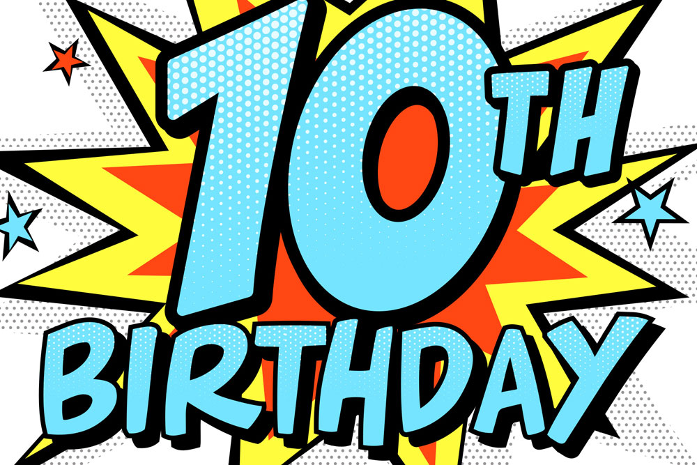 10th birthday milestone and celebrations - Stream Art Design